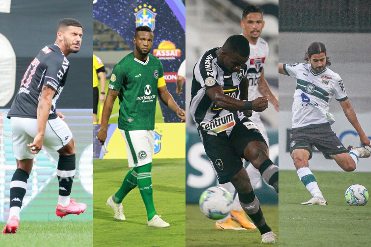 <i>(Foto: Rodrigo Coca/Ag.Corinthians; Gois EC/Divulgao; Vtor Silva/BFR; Coritiba/Divulgao)</i>