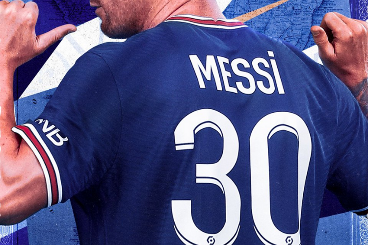 Paris Saint Germain 2021/2022 shirt number 10 messi