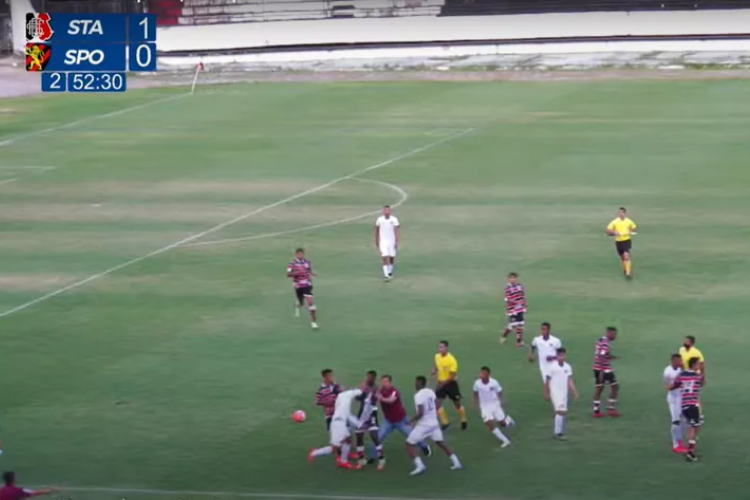 Pelo PE Sub-20, clssico entre Santa Cruz e Sport termina com vitria tricolor e briga generalizada