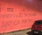 Muro do estdio dos Aflitos  pichado em protesto aps caso de importunao sexual