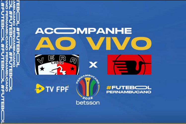 Assista ao vivo a Vera Cruz x bis, pelo Pernambucano 2022
