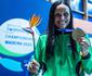 Pernambucana Maria Carolina Santiago ganha primeiro ouro da seleo brasileira de natao paralmpica no mundial da categoria