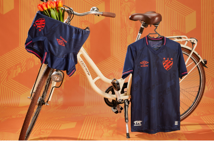 Sport lana nova terceira camisa em homenagem a Holanda