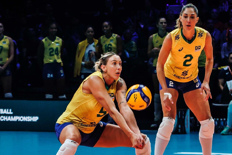 Brasil vence Bélgica de virada pelo Campeonato Mundial de Vôlei feminino -  Jogada - Diário do Nordeste