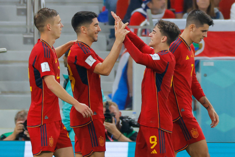 Goleada na Copa: Espanha 7 x 0 Costa Rica