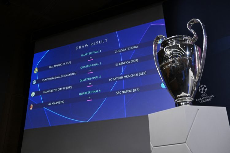 Uefa define jogos das oitavas de final da Liga dos Campeões da