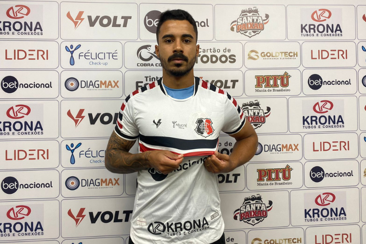 Revelado pelo Sport, Fabrcio Bigode exalta torcida do Santa Cruz: 'Vim pela grandeza'