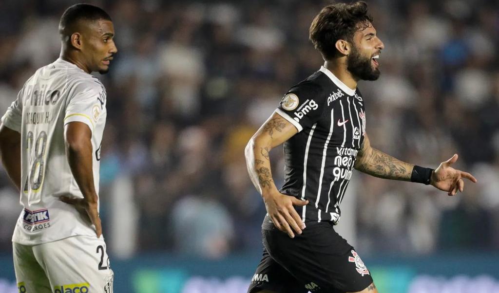 Em jogo encerrado por confusão, Corinthians vence clássico contra o Santos  pelo Brasileirão