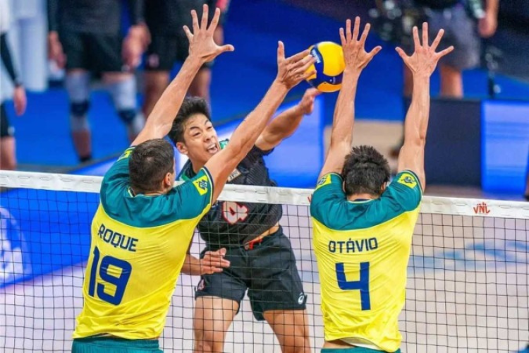 Brasil é superado no tie break na Liga das Nações masculina de vôlei