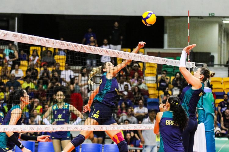 Diante de público animado, seleção feminina de vôlei faz primeiro treino no  Geraldão - Esportes DP