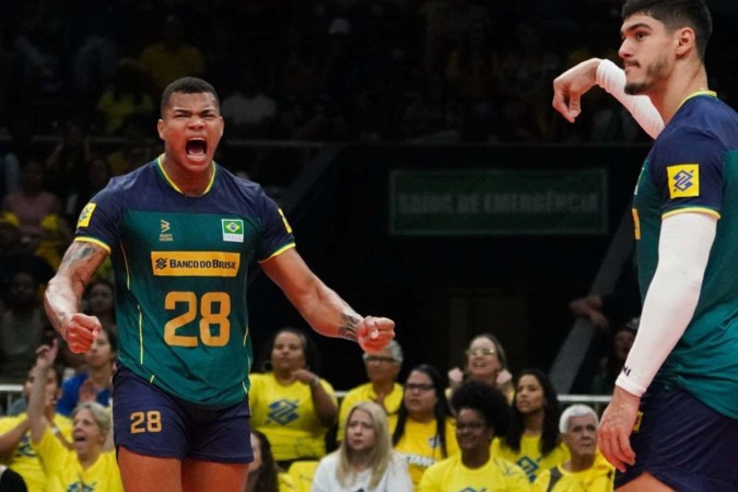 Com show de Darlan, Seleção Brasileira de Vôlei garante vitória no tie-break