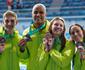Nadadora pernambucana Clarissa Rodrigues  bronze no Pan de Santiago 
