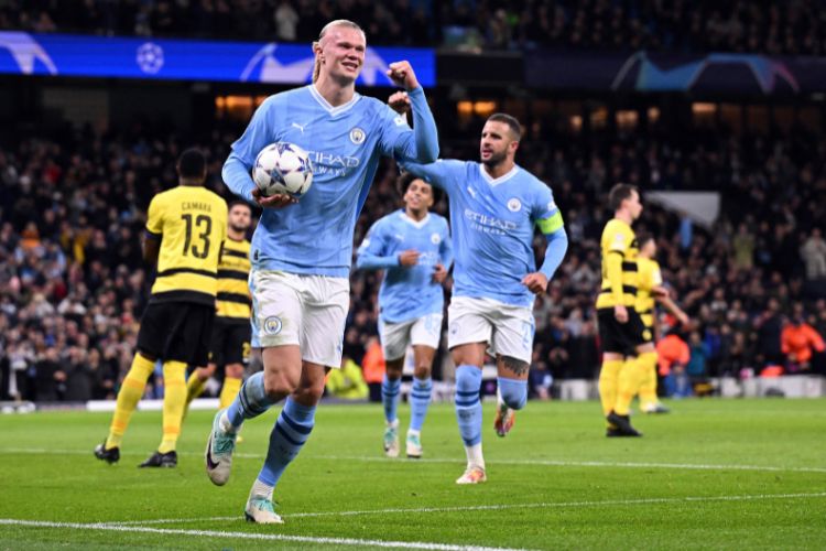 ESTRELA VERMELHA X MANCHESTER CITY AO VIVO, CHAMPIONS LEAGUE - RODADA 6