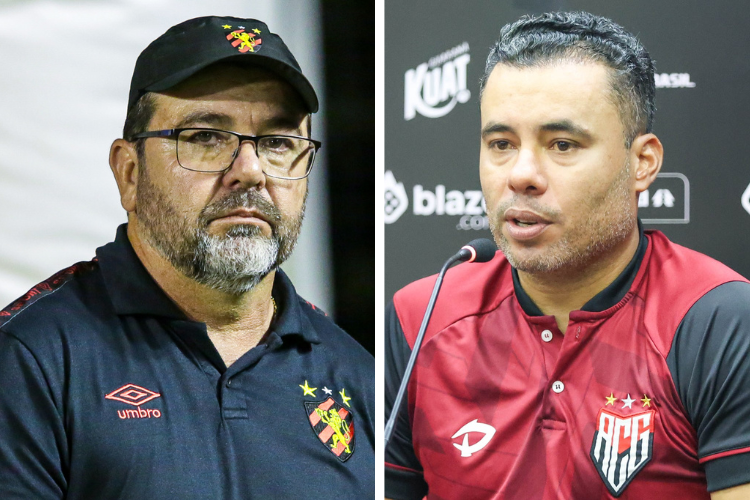 Duelo na rea tcnica: o momento de Enderson Moreira e Jair Ventura no comando de Sport e Atltico-GO 