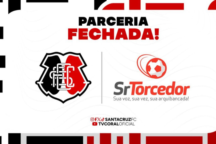 Santa Cruz fecha com o aplicativo Sr. Torcedor novo patrocinador para a temporada 2024