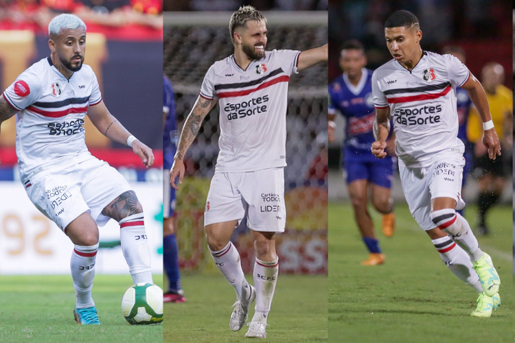 Trio de ataque do Santa Cruz  responsvel por 64% dos gols marcados na temporada 2024
