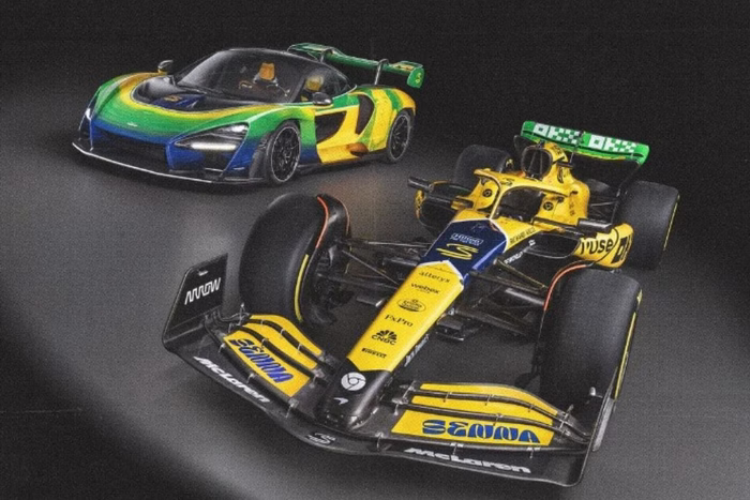 McLaren vai correr de verde e amarelo em Mnaco em tributo a Senna