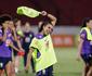 Santa Cruz homenageia Marta com camisa oficial do clube em treino aberto da Seleo ontem (28)