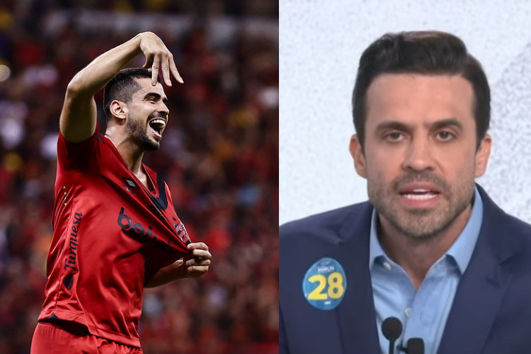 Maral exalta Z Roberto, do Sport, que fez o 'M', mas o gesto era homenagem para o filho Miguel