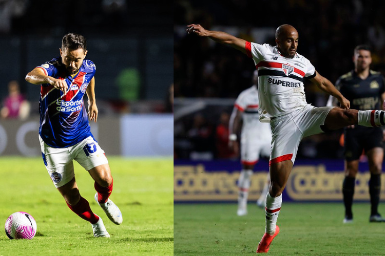 <i>(Foto: Créditos: Leticia Martins/EC Bahia / Rubens Chiri / São Paulo FC)</i> <i>(Foto: Créditos: Leticia Martins/EC Bahia / Rubens Chiri / São Paulo FC)</i>