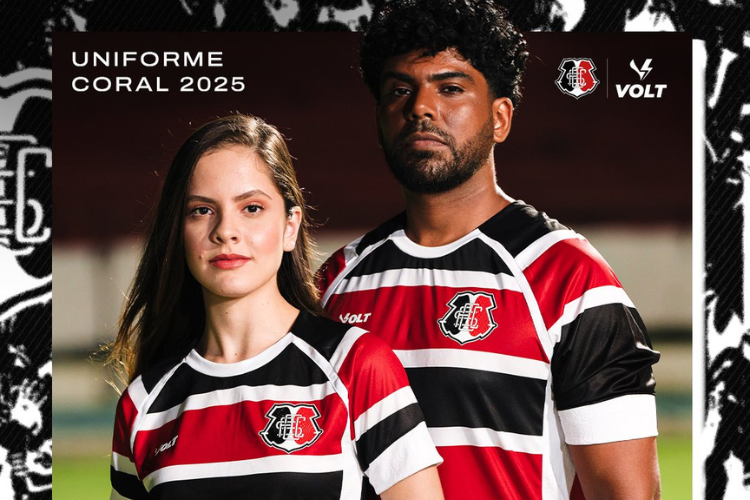 Inspirado no 'Legado Coral', Santa Cruz apresenta uniforme para prxima temporada