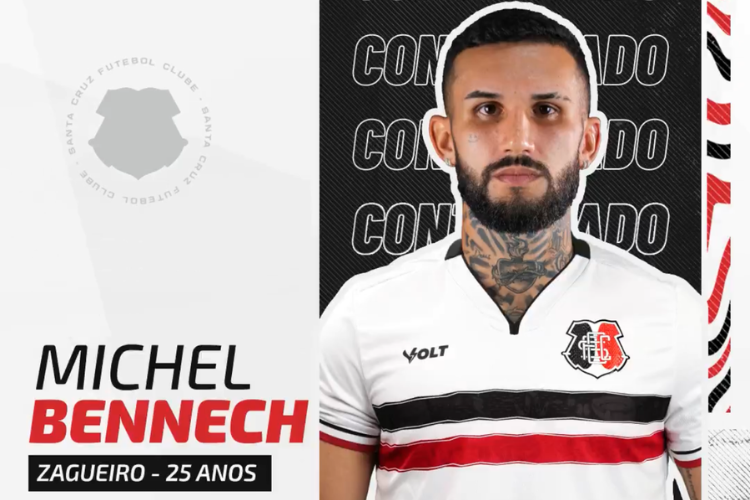 Santa Cruz anuncia contratao do zagueiro Michel Bennech, ex-Retr