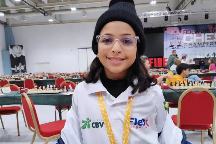 Estudante de 8 anos de idade se sagra a melhor atleta da Amrica Latina em mundial de Xadrez