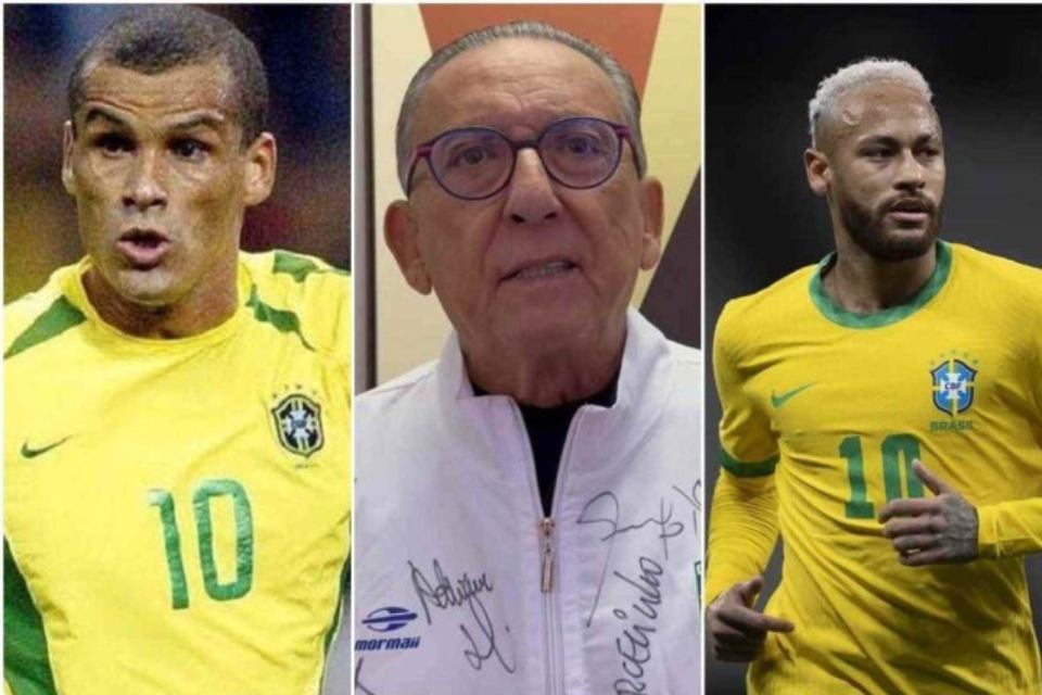 Galvo Bueno alfineta Neymar e diz que Rivaldo tem 'mais histria'
