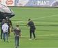 Neymar chega de helicptero para primeiro treino em seu retorno ao Santos
