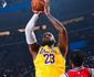 Ainda sem Doncic, Lakers vencem Clippers sob o comando de LeBron na NBA