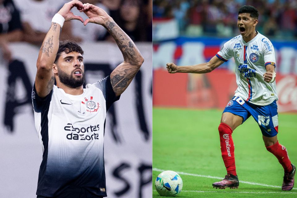 <i>(Foto: Rodrigo Coca / Corinthians e Divulgao/Bahia)</i>