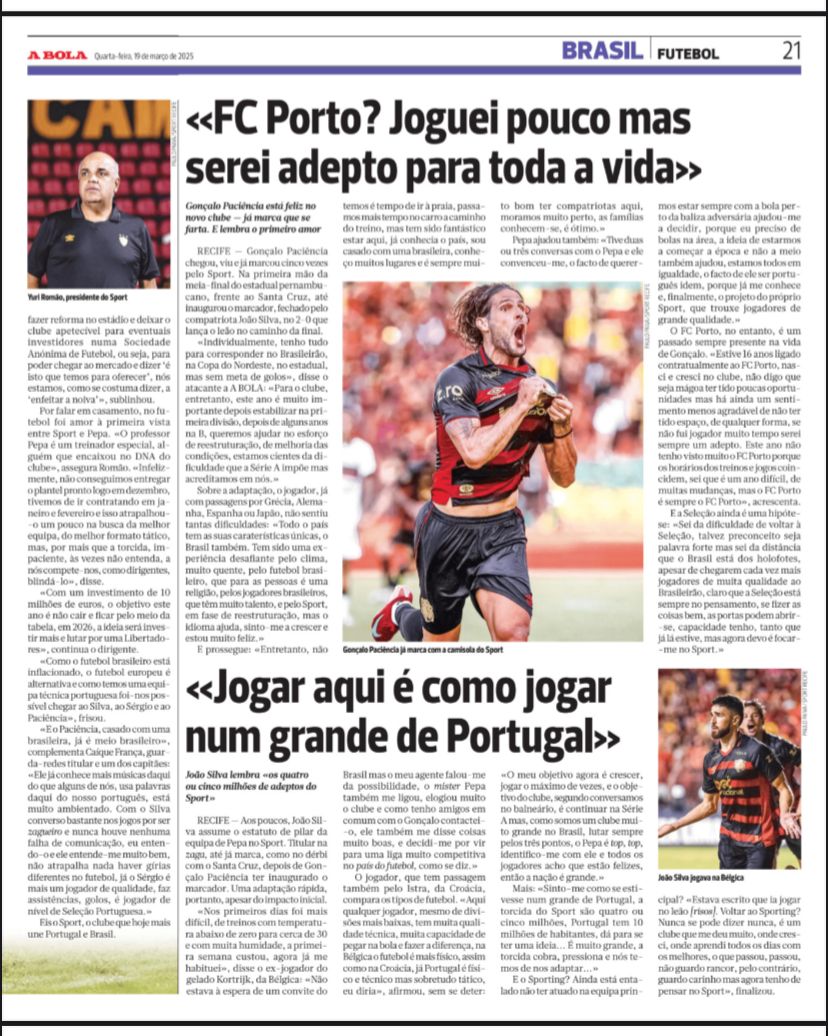 <i>(Foto: Reproduo/A Bola)</i>