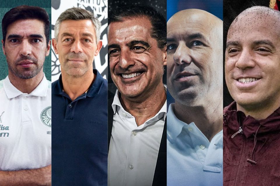 <i>(Foto: Divulgao/Palmeiras, Divulgao/Santos, Divulgao/Botafogo, Divulgao/Cruzeiro e Divulgao/SCR)</i>