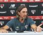 Zubelda se revolta com pergunta em coletiva aps empate do So Paulo com o Botafogo