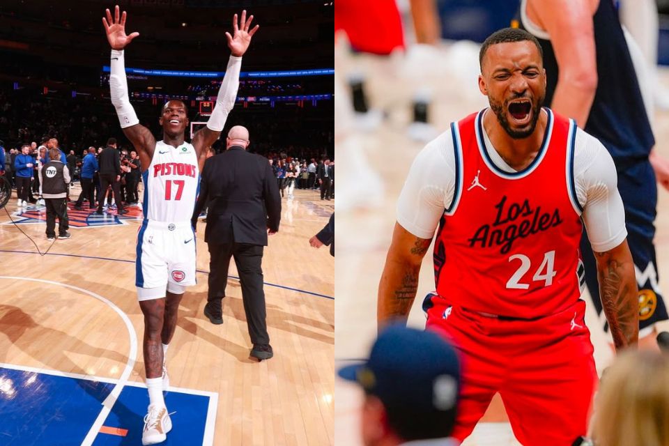 <i>(Foto:  Reproduo/ Detroit Pistons e Reproduo Clippers)</i>
