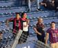 Torcedores do Cerro Porteo imitam macacos em direo  torcida do Palmeiras
