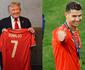 Cristiano Ronaldo presenteia Trump com camisa: 'Jogando pela paz'