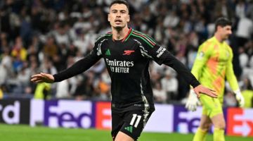 Arsenal volta a bater o Real Madrid e avana s semifinais - Foto: JAVIER SORIANO/AFP